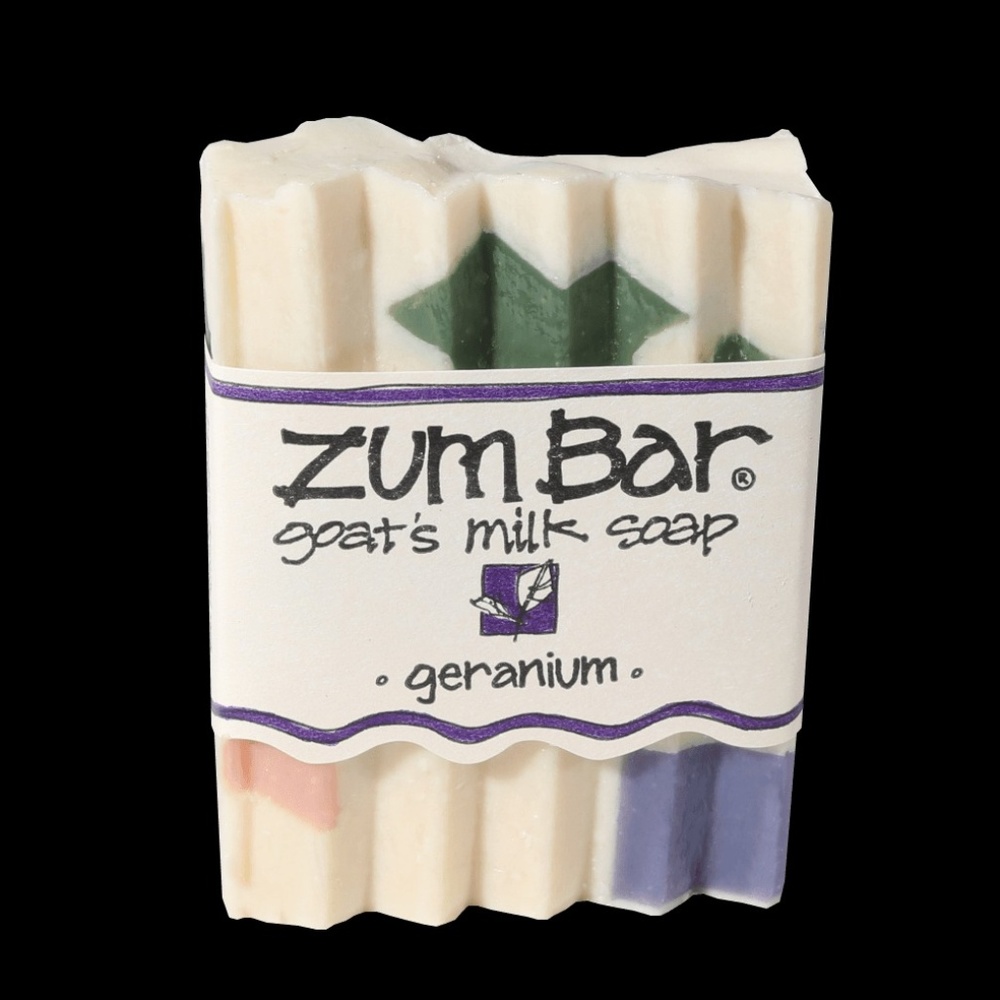 Zum by indigo wild goat's milk geranium bar soap